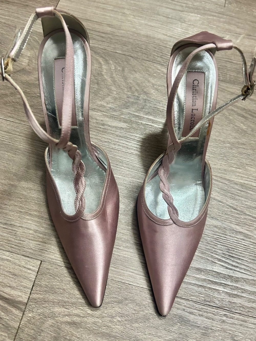 Gorgeous Christian Lacroix slingback heels - Picture 2 of 5